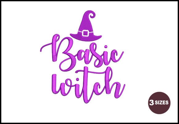 Basic Witch Embroidery Design Review for Seasonal Holiday Products