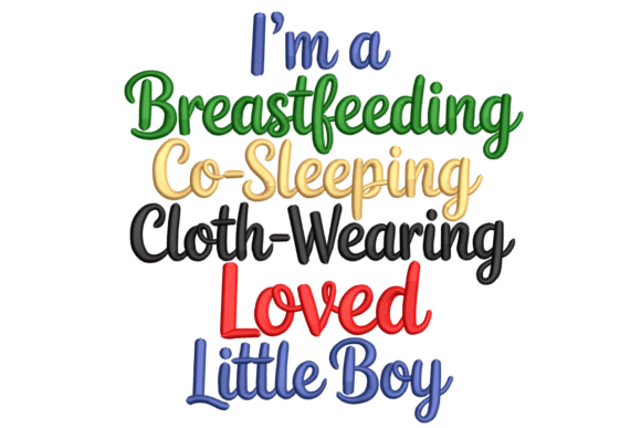 Breastfeeding Co-Sleeping Boy – Modern: Honest Embroidery Review