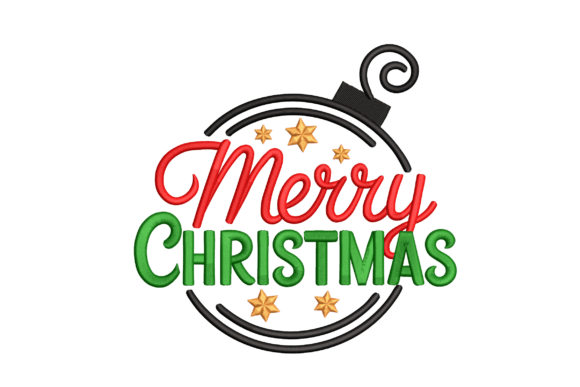 Merry Christmas Ornament – A Sweatshirt Embroidery Review