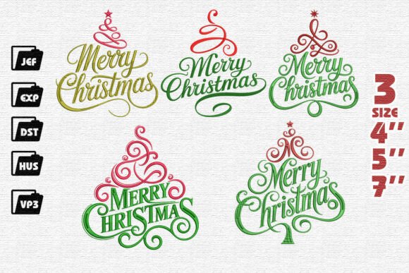 Merry Christmas Tree Embroidery Bundle Review